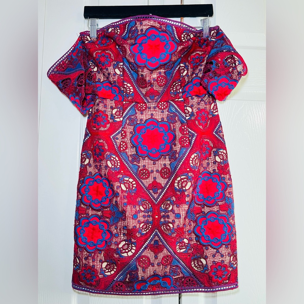 Fashion Nova State of The Art Crochet Dress - Wine - NWT - Small